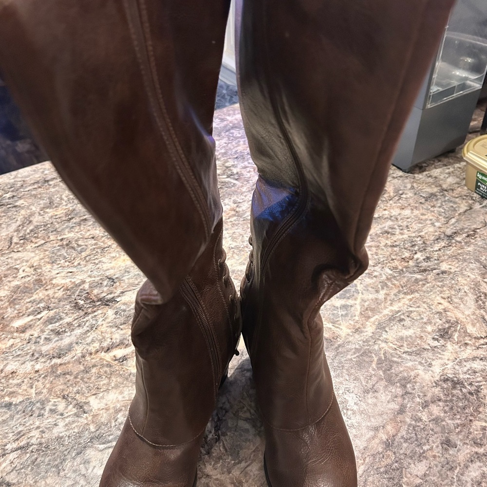 Fergalicious Brown Boots - Picture 2 of 9